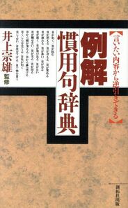 例解慣用句辞典　言いたい内容から逆引きできる 井上宗雄／監修