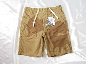 エンジニアードガーメンツ★2022ssモデル★≪税込定価31,900円≫ ★ Fatigue Short - Animal Print Cotton Flat Twill/Khaki【XS】