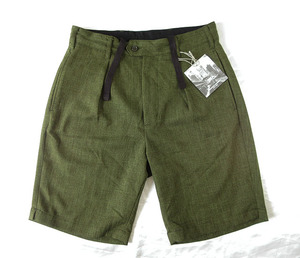 エンジニアードガーメンツ★2023ss モデル★≪税込定価37,400円≫ ★ Sunset Short - Polyester Sharkskin /Olive【XS】