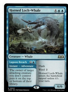 MTG/エルドレインの森/有角の湖鯨/Horned Loch-Whale(英)