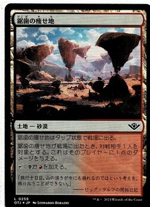 MTG/サンダー・ジャンクションの無法者/鋸歯の痩せ地/Jagged Barrens(日)C-土地☆FOIL