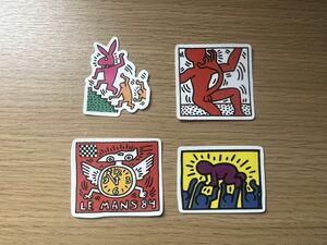 キースヘリング Keith Haring ステッカー 4枚 ポップアート ニューヨーク 90s