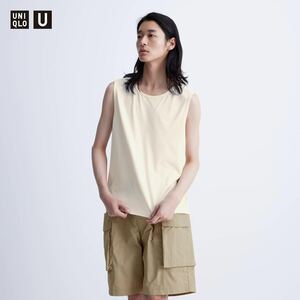 UNIQLO U ドライEXタンクトップ L 新品 off white ユニクロ オフホワイトMen's メンズ