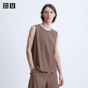 UNIQLO U ドライEXタンクトップ S 新品 brown ユニクロ brown Men's メンズ