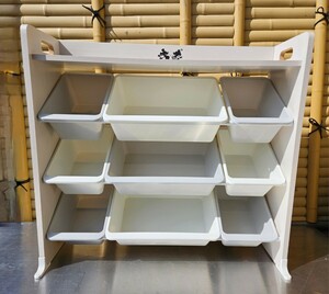  bell mezzo n Disney furniture storage furniture color box toy rack Mickey minnie white white 