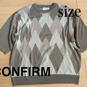 CONFIRM 春夏秋メンズビックシルエットニット 6分袖