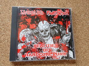 HAZARD + FIGHTBACK / Split CD GISM LIPCREAM GAUZE DISCLOSE LIFE BASTARD JUDGEMENT OUTO PUNK HARDCORE CRUST パンク ハードコア