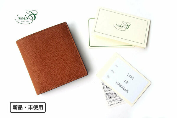 送料無料★新品｜未使用｜シセイ｜cisei｜小銭入付財布｜P1023 LD FOLDING WALLET WITH COIN PURSE｜MARRONE