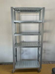 metal system 4 step steel shelf metal rack [H2110/W980/D410( caster contains )]
