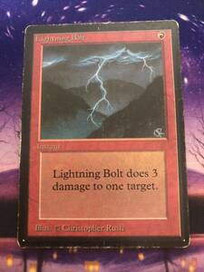 MTG/稲妻/Lightning Bolt/LEB/希少/D