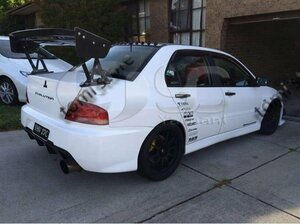 新品 2001-2007 三菱ランサーEVO7 EVO8 EVO9 VTX リアトランクスポイラー GTウィング