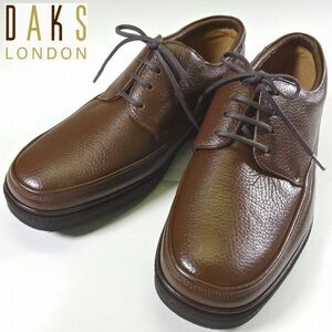 新品 DAKS LONDON madras製造 日本製 本牛革 レザー ビジネスシューズ 靴 27.0cm 茶 マドラス ダックス ロンドン メンズ 男性 紳士 スーツ