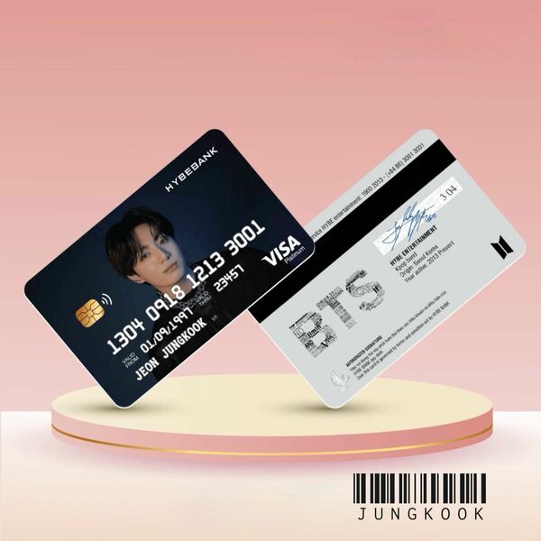 【残り1点】BTS JUNGKOOK ジョングク クレジットカード風　トレカ