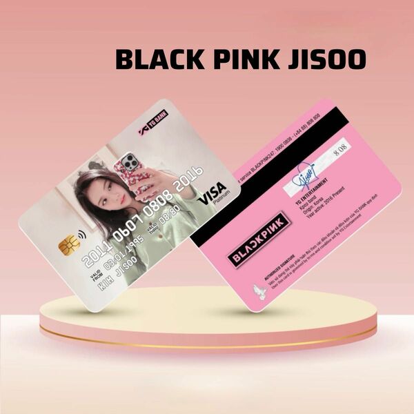 BLACKPINK JISOO　オールメンバー　クレジットカード風　トレカ