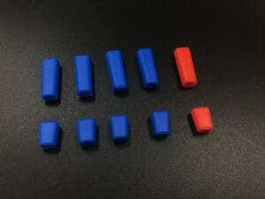 # blue color + red color 10 piece entering #Futaba Jumper JR Futaba other transmitter switch silicon cover 14SG 16SZ 18SZ 18MZ XG14 T16 etc. correspondence @01
