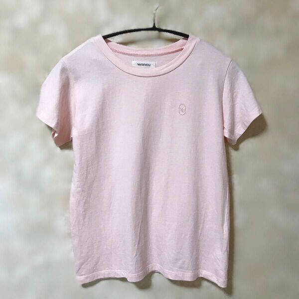 VANNIE U オーバルロゴTシャツ PINK