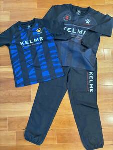 KELMEkerumepi стерео верх и низ в комплекте короткий рукав p Ractis рубашка размер 140 Kids футбол футзал ветровка 
