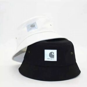 【新品未使用】Carhartt バケットハット 帽子 ホワイト×グレー