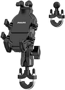 Philips (フィリップス)【8爪固定式 バイク スマホホルダー】バイク用スマホホルダー 携帯ホルダー 4.7-7.1イン