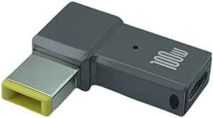 CNCTWO(コネクトツー) PD急速充電変換アダプタ USB TypeC(メス)→レノボ Lenovo 角型(スリムチップ)(オ