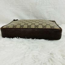 1円 GUCCI グッチ クラッチバッグ ボディバッグ GGスプリーム シェリーライン PVC GG レザー セカンドバッグ_画像6