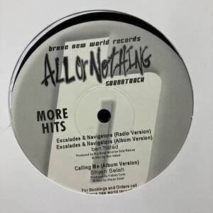 黒棚 HIPHOP,R&B ALL OR NOTHING シングル,サントラ曲 レコード 中古品