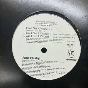 黒棚 HIPHOP,R&B ANN NESBY - CAN I GET A WITNESS シングル レコード 中古品