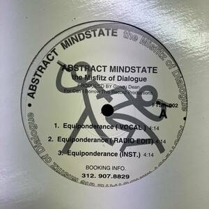 黒棚 HIPHOP,R&B ABSTRACT MINDSTATE THE MISFITZ OF DIALOGUE - EQUIPONDERANCE INST,シングル レコード 中古品