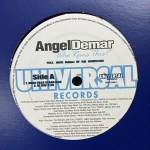 黒棚 HIPHOP,R&B ANGEL DEMAR - WHO RUNS THIS? シングル レコード 中古品