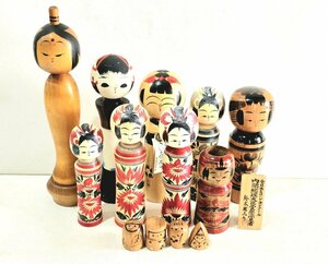 こけし まとめ 小芥子 伝統工芸品 木彫り人形 土産物 民芸品 伝統 インテリア 置き物 木製