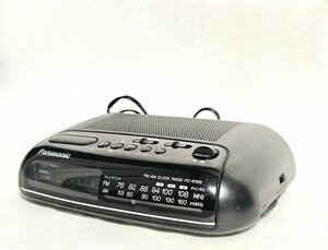 【ヴィンテージ】Panasonic パナソニック クロックラジオ RC-6199 ブラック コンパクトサイズ FM/AMラジオ レトロ アンティーク