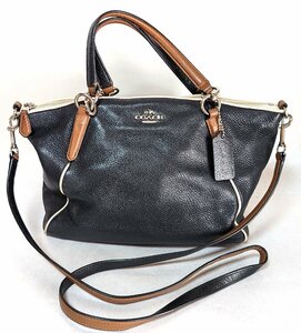 COACH コーチ レザー K1680-F57486 ショルダーバッグ ハンドバッグ 2way ブラック レディース　