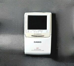 【ジャンク】CASIO カシオ アナログ ポータブルテレビ EV-550SR ポケットテレビ 部品取り 2000年7-12月期製 本体のみ