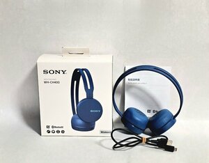 ★美品★ SONY ソニー ヘッドセット WH-CH400 ワイヤレスヘッドホン Bluetooth ハンズフリー 音声アシスト機能搭載 HMY