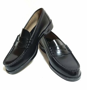 * новый товар * HARUTA Hal ta кожа обувь монета Loafer Loafer 24.5cm черный ходить на работу посещение школы обычно используя стандартный популярный студент с коробкой 