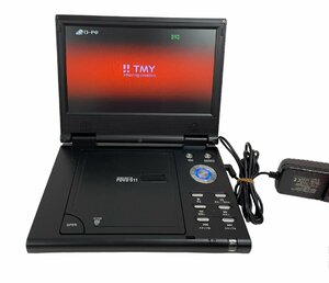 TMY ポータブルDVDプレーヤー PDVD-911 ワイドスクリーン 持ち運び コンパクト 移動 DVD CD 9インチ 液晶 電池 コード 旅行 暇つぶし 鑑賞