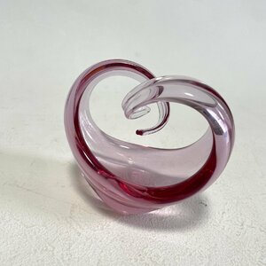 [ не использовался ] Sghr Heart kruva один колесо ..sga - la цветок основа стекло ваза для цветов Heart type произведение искусства бардачок розовый симпатичный Heart HMY