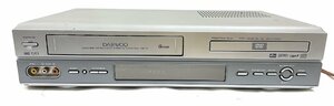 DAEWOO 大宇電子ジャパン DVD VHS ビデオカセットレコーダー DVH-70A 視聴 鑑賞 再生 一体型 シルバー 部品取り