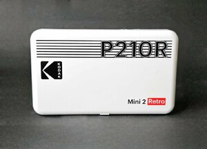 ★美品★ Kodak コダック Mini2 Retro P210R インスタントプリンター・インクカートリッジセット チェキ ポラロイド 写真印刷 HMY