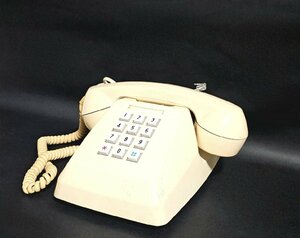 * Vintage * retro telephone machine retro pop 601-P NTT fixation telephone push telephone Showa Retro that time thing 