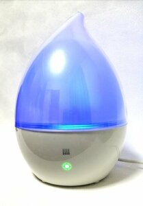 LUMINOUS　RAINBOW DEW　加湿器　しずく型　アロマ対応　7色　TSK-RL28-WH