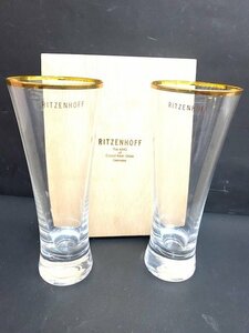 ★未使用★ RITZENHOFF ビアグラス　2客セット　ビール　グラス　ガラス　ペアビアグラス　
