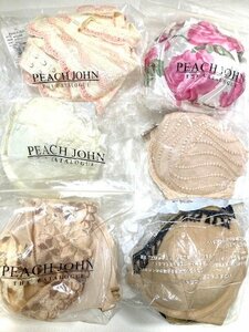 ★新品★ ブラジャー 6点セット ⑥ 下着 ピーチジョン PEACH JOHNあり C70 ホワイト バラ柄 ベージュ フリル 刺繍