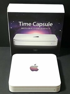 Apple Wi-Fiハードディスクドライブ time capsule A1409 2TB ワイヤレス インターネット USBポート 箱付き データ保存 写真 音楽