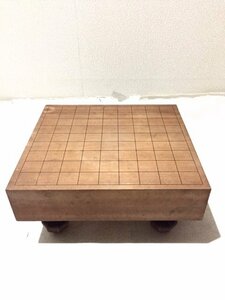 ◆ヴィンテージ◆ 脚付き 将棋盤 将棋 木製 ゲーム ボードゲーム 将棋用品 9×9マス 厚8.5cm