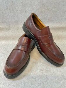 [ не использовался ] ECCO eko - кожа обувь Loafer 26.3E Brown мужской обычно используя вне вокруг бизнес посещение школы ходить на работу школа 