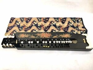  Taisho koto koto .. white . traditional Japanese musical instrument with cover operation verification ending 