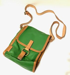 * unused * Paul Smith Paul Smith shoulder bag bag bag lady's brand bag green cow leather stylish outing 