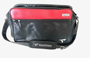 TOURSTAGE ブリヂストン ゴルフバッグ シューズポケット ゴルフ ボストンバッグ 収納