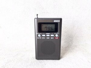 ◆レトロ◆ AnDO ビシッと選局ラジオ R16-718D 時刻設定 AM/FM コンパクトサイズ 当時物